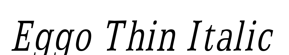 Eggo Thin Italic Font Download Free