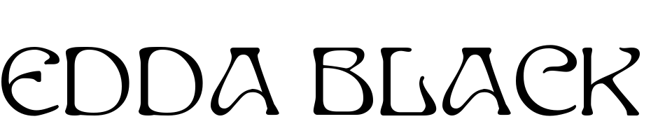 Edda Black Font Download Free
