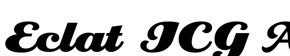 Eclat ICG Alt Font Download Free