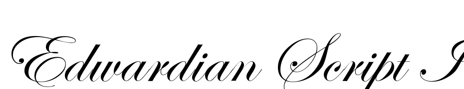 Edwardian Script Itc Font Free Download