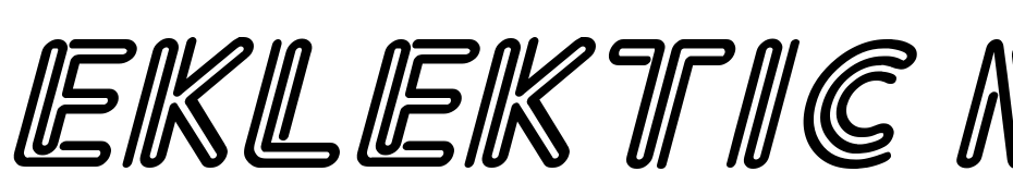 Eklektic Normal Italic Font Download Free