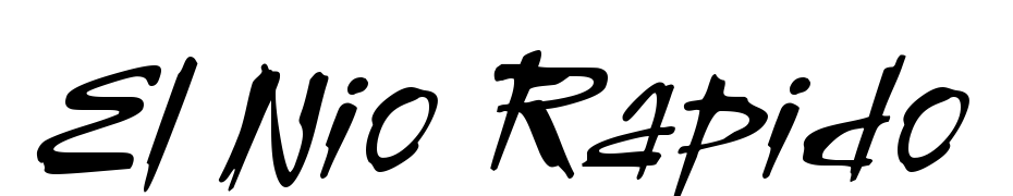 El Ni&ntilde;o Rapido Font Download Free