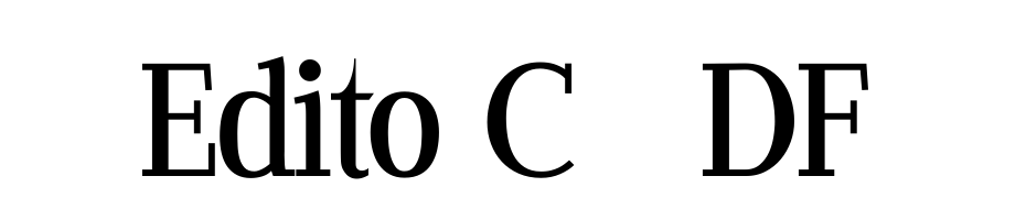 Edito C PDF Font Download Free