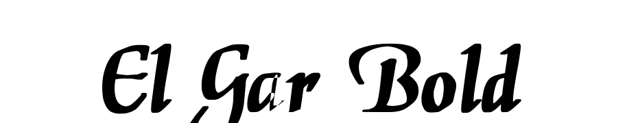 El Gar Bold Font Download Free