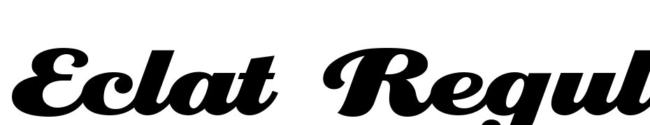 Eclat Regular ICG Font Download Free