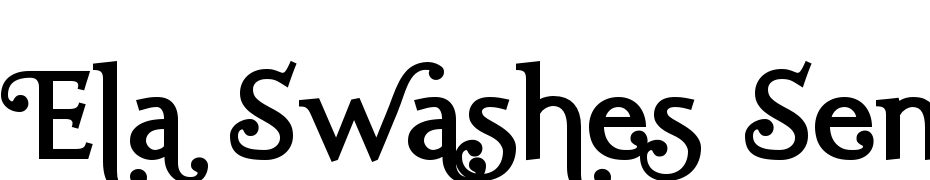 Ela Swashes Semi Bold PDF Font Download Free