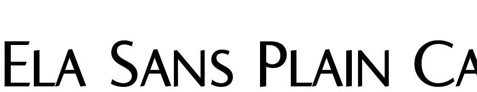 Ela Sans Plain Caps PDF Yazı tipi ücretsiz indir