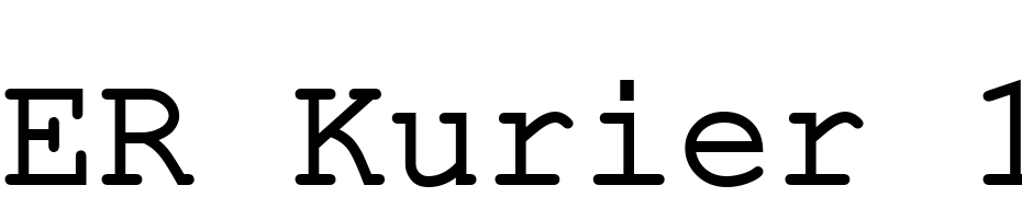 ER Kurier 1251 Font Download Free