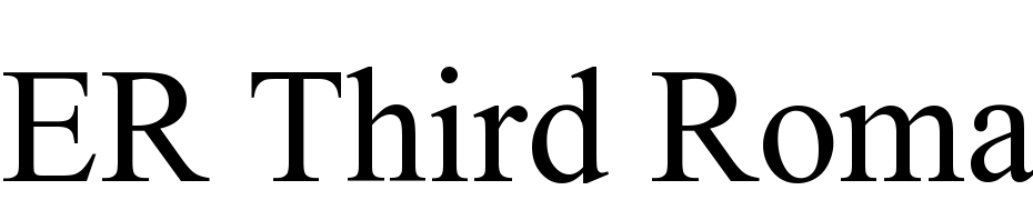 ER Third Roman KOI 8 Font Download Free
