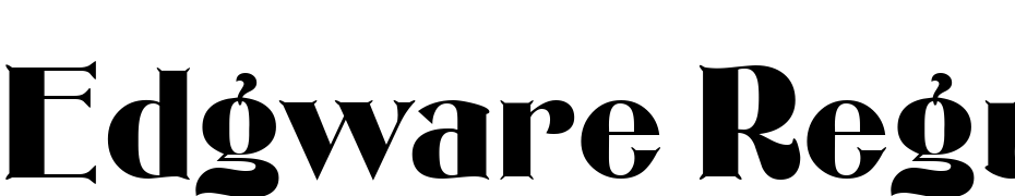 Edgware Regular Font Download Free