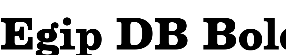 Egip DB Bold Font Download Free