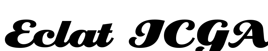 Eclat ICGAlt Font Download Free