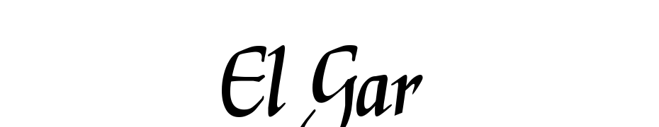 El Gar Font Download Free