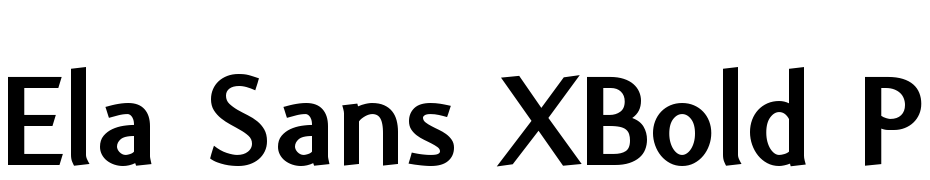 Ela Sans XBold PDF Yazı tipi ücretsiz indir