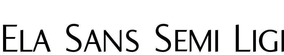 Ela Sans Semi Light Caps PDF Schrift Herunterladen Kostenlos