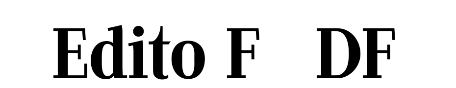 Edito F PDF Font Download Free