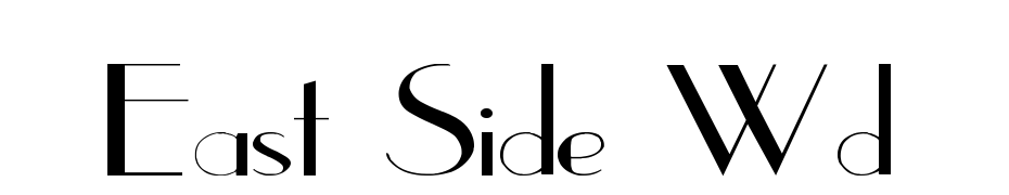 East Side Wd Font Download Free