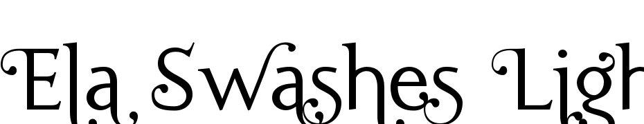 Ela Swashes Light PDF Fuente Descargar Gratis