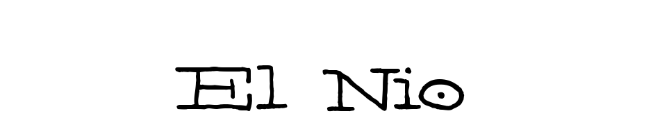 El Ni&ntilde;o cкачати шрифт безкоштовно