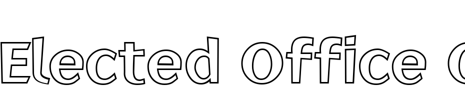 Elected Office Outline Font Download Free