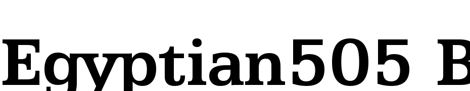 Egyptian505 BT Bold Font Download Free