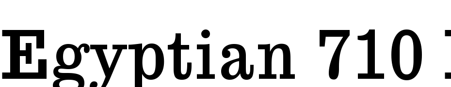 Egyptian 710 BT Font Download Free