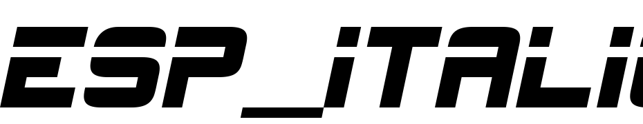 ESP_Italic Font Download Free