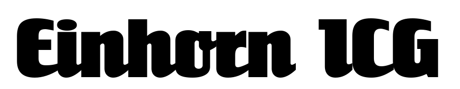 Einhorn ICG Font Download Free