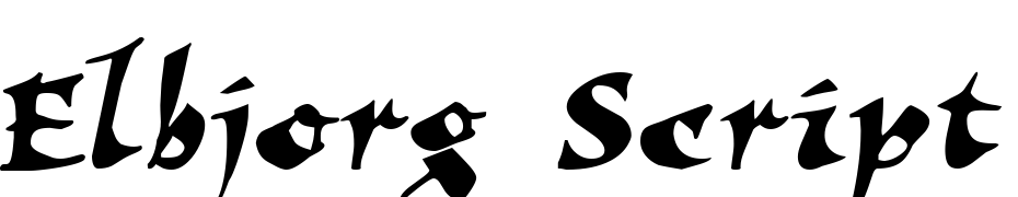 Elbjorg Script Font Download Free