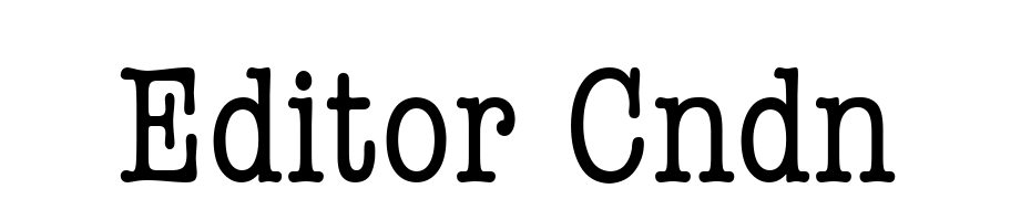 Editor Cndn Font Download Free