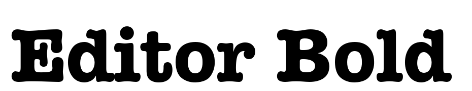 Editor Bold Font Download Free