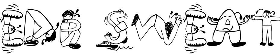 EDB Sweatin' It Font Download Free