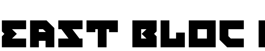 East Bloc ICG Closed Font Download Free