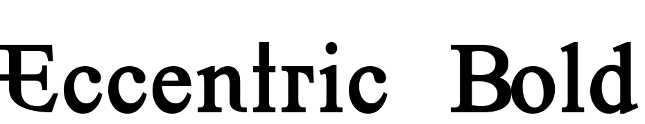 Eccentric Bold Font Download Free