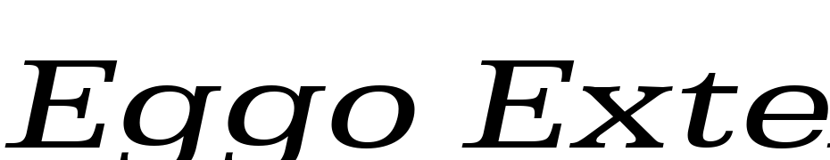 Eggo Extended Italic Font Download Free