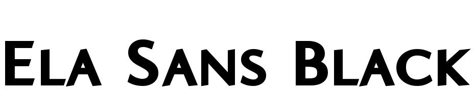 Ela Sans Black Caps PDF Font Download Free