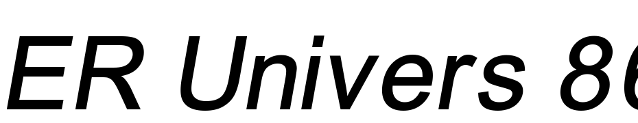 ER Univers 866 Italic Font Download Free