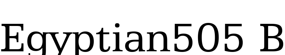 Egyptian505 BT Roman Font Download Free