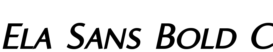 Ela Sans Bold Caps Italic PDF Font Download Free