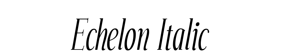 Echelon Italic Font Download Free