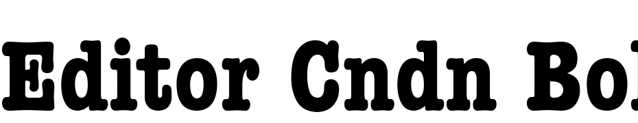 Editor Cndn Bold Font Download Free