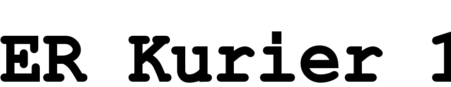 ER Kurier 1251 Bold Font Download Free