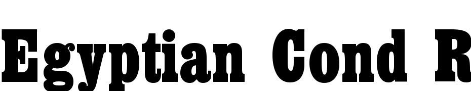 Egyptian Cond Regular Font Download Free