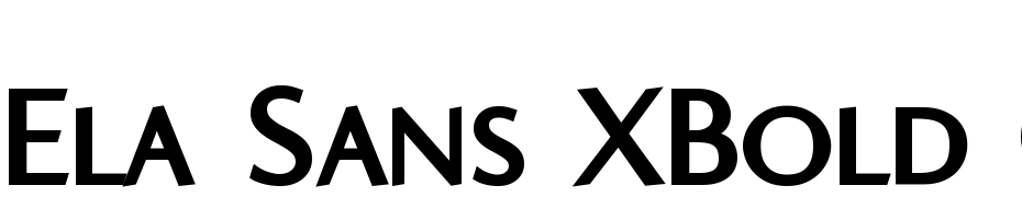 Ela Sans XBold Caps PDF Font Download Free