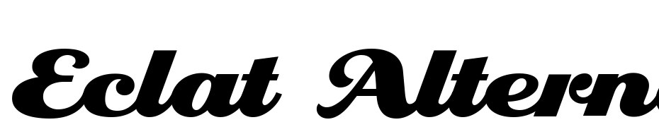Eclat Alternate ICG Schrift Herunterladen Kostenlos