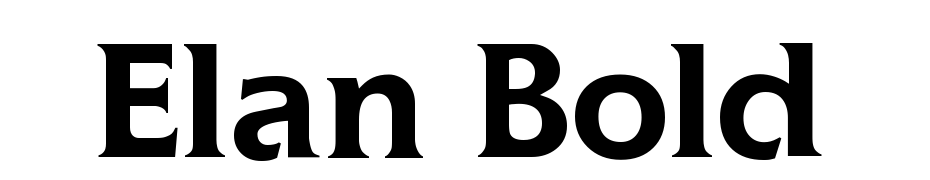 Elan Bold Font Download Free