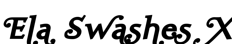 Ela Swashes Xe Bold Italic PDF Font Download Free