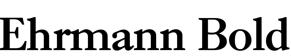 Ehrmann Bold Scarica Caratteri Gratis