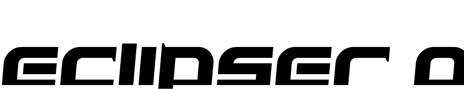 Eclipser Oblique Font Download Free