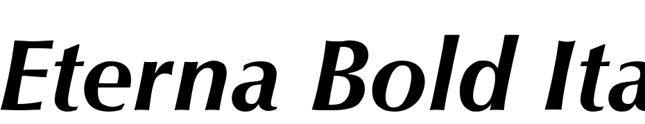 Eterna Bold Italic Font Download Free